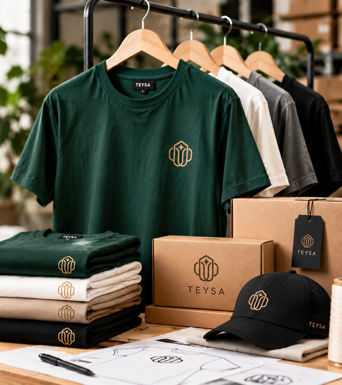Teysa custom apparel prepared for bulk orders